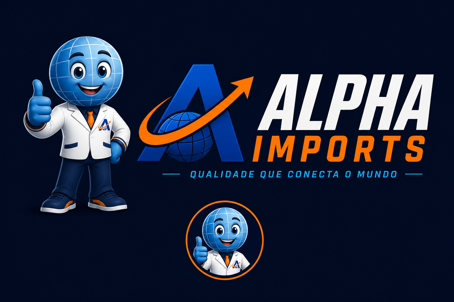 Identidade visual da Alpha Imports